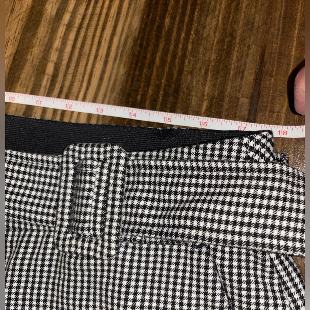 Lane Bryant wide Leg black & white mini checkered cropped pants Women’s size 20 - Picture 12 of 14